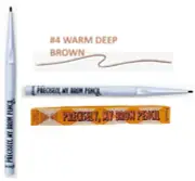 Benefit Cosmetics Precisely, My Brow Pencil Mini-4 WARM DEEP BROWN,.026G NEW BOX