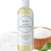 Maple Holistics 100% Pure Castile Soap Unscented Liquid Mild Soap For Body Or Home Use With Olive Oil And Glycerin Skin Care Vegan Friendly All Purpose Cleaner Detergent Free & Sls Free Daily Soap