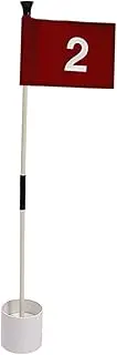 Generic Golf Flag Set with Hole Cup and Fiberglass Poles for Home Use