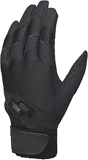 SSK BG3023WF Single Band Gloves for High School Baseball (Both Hands), Black (90), S