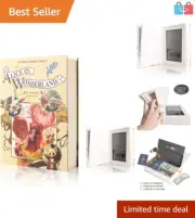 Compact Anti-Theft Book Safe - Sleek Storage with Alice in Wonderland Style