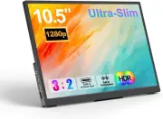 Portable Monitor 10.5'' 1920 * 1280 Ultra-Slim Mini 3:2， USB C HDMI HDR Portable