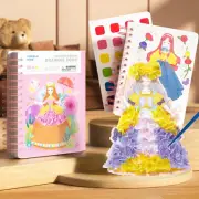 3 in 1 Fashion Design Drawing Book for Girls, Princess Dress-Up Activity Book wi