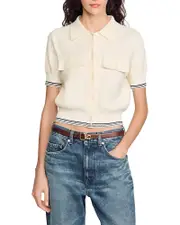 Sandro Short Sleeve Cardigan