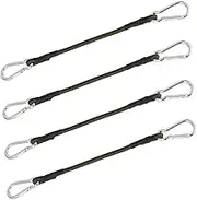 BRIGHTFUFU 4Pcs Outdoor Bungee Cords with Hooks Elastic Luggage Ropes for Camping Tent Installation Binding Durable Multi Functional Belts Construction