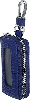 HAWILLOSCH Vintage Car Key Holder Pouch Compatibility Key Fob Case with Metal Zipper Stylish Protection for Car Keys and Small Items for Men and Women