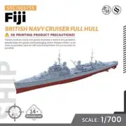 SSC700575S 1/700 Military Model Parts British Navy Fiji Cruiser Full Hull