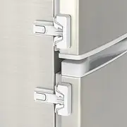 Refrigerator Fridge Freezer Door Lock for Kids and Aging Seals, Child Proof Refrigerator Latch Lock to Keep Door Closed, No Tools Required and Easy Installation (2 Pack White)