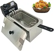 Deep Fat Fryer 2000W, 4 Litre Deep Fryer Easy Clean, Stainless Steel, Temperature Control, Removable Oil Basket