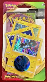 Pokémon Vivid Voltage Blister pack - 3 promo cards Luxray/Luxio/Shinx + Coin
