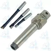 38MM (1.5'') ADJUSTABLE BORING HEAD WITH MT3 Shank & 3pcs Carbide Boring Bars