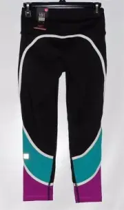 Victoria's Secret VSX Sport Knockout Capri Colorblock Pant Black XS NWT VS