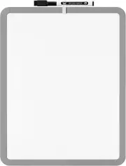 - Dry Erase Board, 14" X 11" with Black Marker, Gray Frame, Small White Board fo