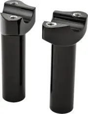 HD Black Forged Straight Handlebar Risers 4.5 Rise Softail Springer CVO 09