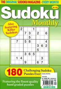 在飛比找誠品線上優惠-Sudoku Monthly (No.220)