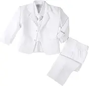[Spring Notion] Baby Boys' Formal White Dress Suit Set