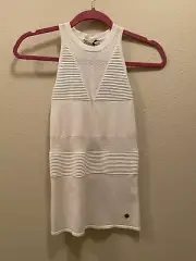 Versace White Tank Top Reg 375 Authentic! New With Tags Sz 40 Or 4