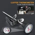Stainless Steel Coffee Pot Thermometer Hand Brewed Temperature Monitor Home