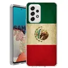 For Samsung Galaxy A23 5g A52 A53 TPU Case Cover+Glass(Grunge MX Flag)