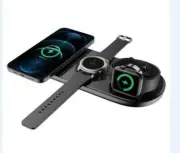 5In1 15W Qi Wireless Charger Dock Stand For AirPods Apple Watch iPhone 12 13