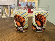2 Revolution Brewing A Little Crazy Can Shaped Belgian Ale Beer Glass Chicago