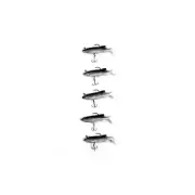 25 X Soft Plastic Vibe Freshwater Lures Mullet Flathead Jig Heads Cod Fishing