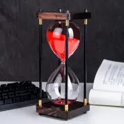 Large Sand Timer, Hourglass Timer 60 Mutes,Vtage Wooden Hour Glass Timer,Modern