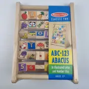 Melissa And Doug ABC-123 Abacus Wooden Toy Educational Children Learning
