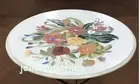 21" white round White Marble Kitchen Table antique Design Inlay coffee Table Top