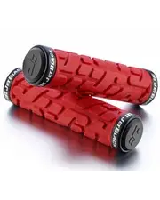JetBlack Rivet LockOn Grips Red/Black