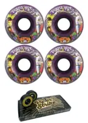 Satori Movement Goo Ball Purple Haze Skateboard Wheels - 62mm 78a + bearings