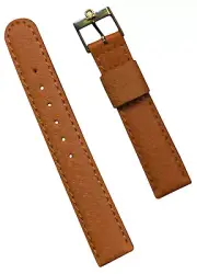 17mm GENUINE WILD BOAR STRAP SEAMASTER LEATHER LINED & VINTAGE GOLD OMEGA BUCKLE