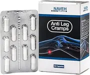Anti Leg Cramps Magnesium Supplement for Muscle Pain Relief, 50 Caps 190mg, Nocturnal Leg Cramps, Pregnancy Cramps, Calf Cramps, Cramps in Feet, Charley Horse – Natural, Proven Remedy by Naveh Pharma
