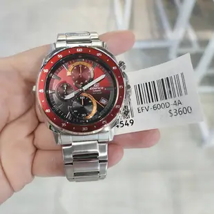 Casio卡西歐 │ 日本 │卡西歐手錶 EDIFICE手錶 EFV-600D-4A