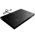 Hot Plate Cooktop Dual 2-Burner 8 in. Black Portable Induction Ceramic Glass