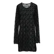 [Marine Serre] Marine Serre Moon-embellished Mesh Dress M BLACK