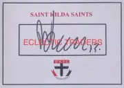 Ryan Byrnes SIGNED St Kilda Saints Card. AFL Football. Steele Marshall Wilkie
