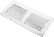Stainless Steel Ventilation Cover Pit Vent Stainless Steel Venting Panel Outdoor Vent Stainless Steel Louver Vent Panel Fire Pit Screen Sauna Vent Smoke Vent Silver