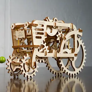 天幕【居家品質】    ugears拖拉機3D立體手工模玩機械傳動可動高難度成人拼裝玩具減壓