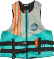 Fly Racing 221-304032X Neoprene Floatation Vest 2XL Teal/Grey/Orange