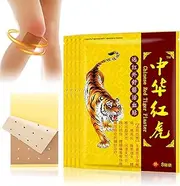 Tiger Patches - 40Pcs Chinese Red Tiger Plaster, Back Patch Ultra Strength Heat Patches for Muscle Joint of Knee Neck Shoulder 5 Packs 8 Each