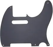 Musiclily Pro 5-Hole Guitar Pickguard for MIJ JPN Japan Tele Style, 1Ply Black