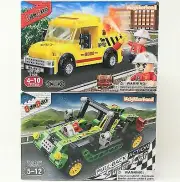 2 Pack BanBao Poison Control Truck + Super Car Building Block Vehicles