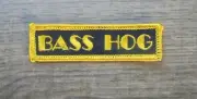 NEAT "BASS HOG" SEW ON CLOTH PATCH 3 BY .75"