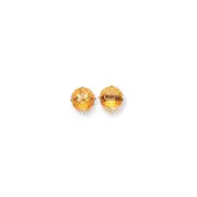 14k Yellow Gold 10mm Citrine Earrings