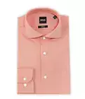 Hugo Boss Black Label Dress Shirt Mens L 16 32/33 Dark Orange Sharp Fit $128 NWT