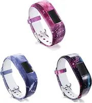 Large/Small 3pcs Compatible for Garmin vivofit JR/vivofit JR.2 / vivofit 3 Tracker Replacement Soft Adjustable Silicone Kids Bands Fit Wrist [Ages 6+]