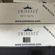 Pair (2) Vintage Eminence 12” Full Range / PA Driver Beta-12LTA Speaker