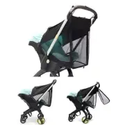 AntiUV Pram Sunshade Cover Carseat Bug-Netting Canopy for Doona-carseat