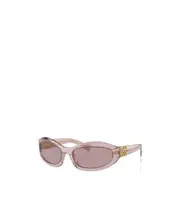 Miu Miu Eyewear Oval-Frame Sunglasses 59 transparent fuchsia